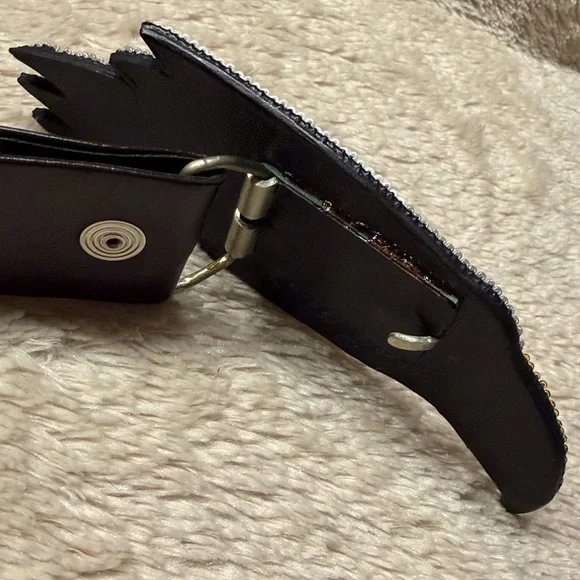 MARY B HETZ 1987 Signed and Dated Year Eagle Beaded Buckle Belt - Picture 7 of 9